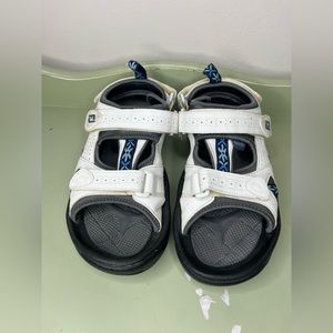 FJ FootJoy Soft Spikes Golf Sandals Adjustable 48462 Womens Size 10 M Off White